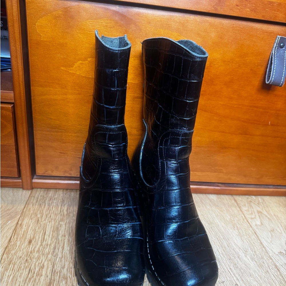 Swedish Hasbeens Black Boots